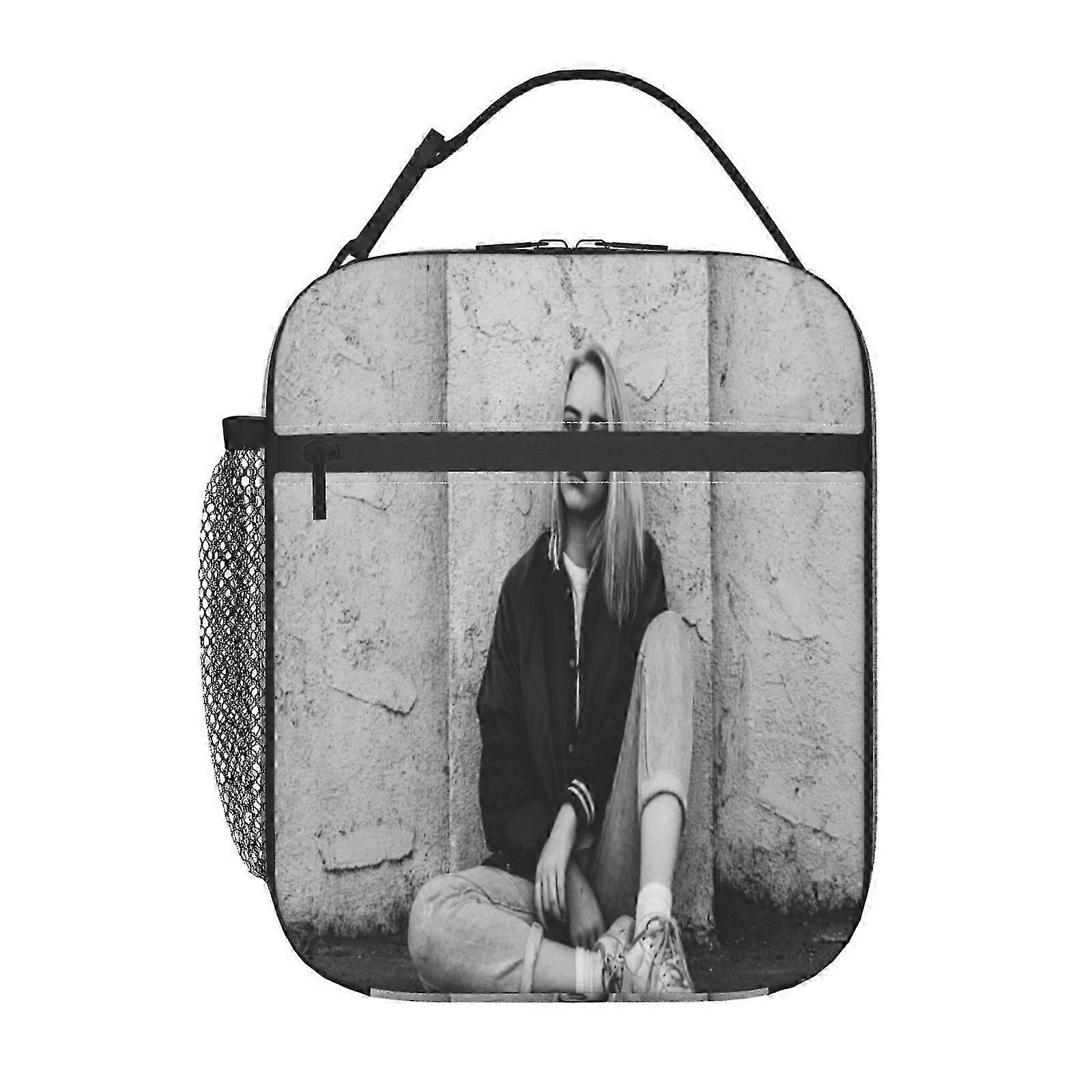 q189 Billie Eilish Lunch Boxes with Integrated Bluetooth Speaker, Enjoy Music During Picnics & Lunch Breaks w189