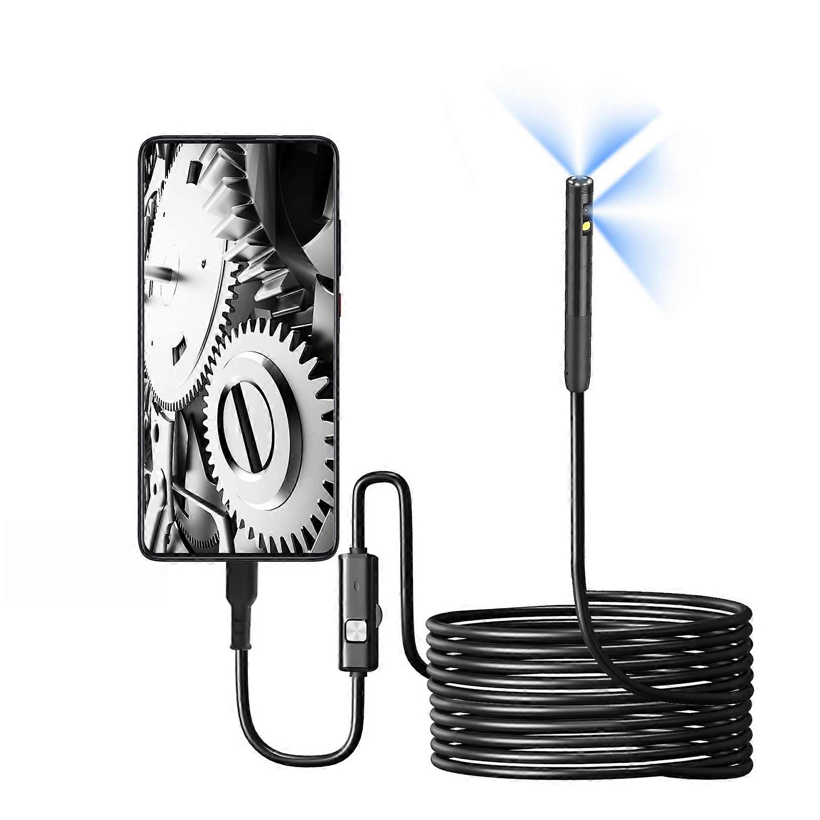 IP67 Waterproof Endoscope Camera 1920P HD with Adjustable Lights Compatible with iPhone iOS