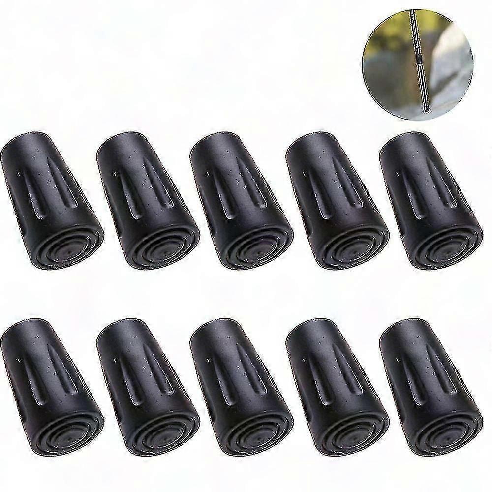 10 Pack/5 Pair Walking Pole Rubber Tips, Trekking Pole Tip Protectors