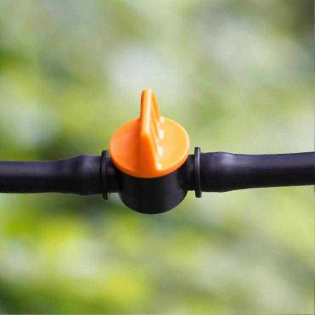 Set of 20 Mini Barbed Valves for Effective Water Flow Management in Gardens