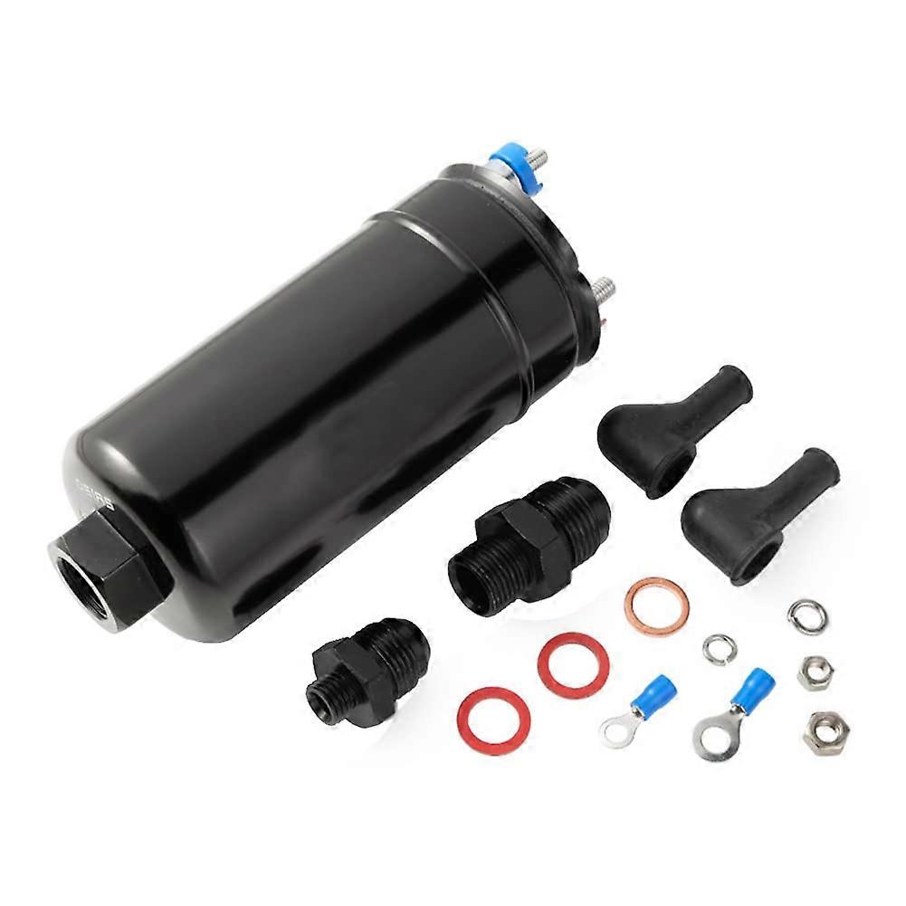 300LPH Universal External Inline Fuel Pump Compatible with E85 Ethanol, Replaces 0580254044, 044, High Flow Performance