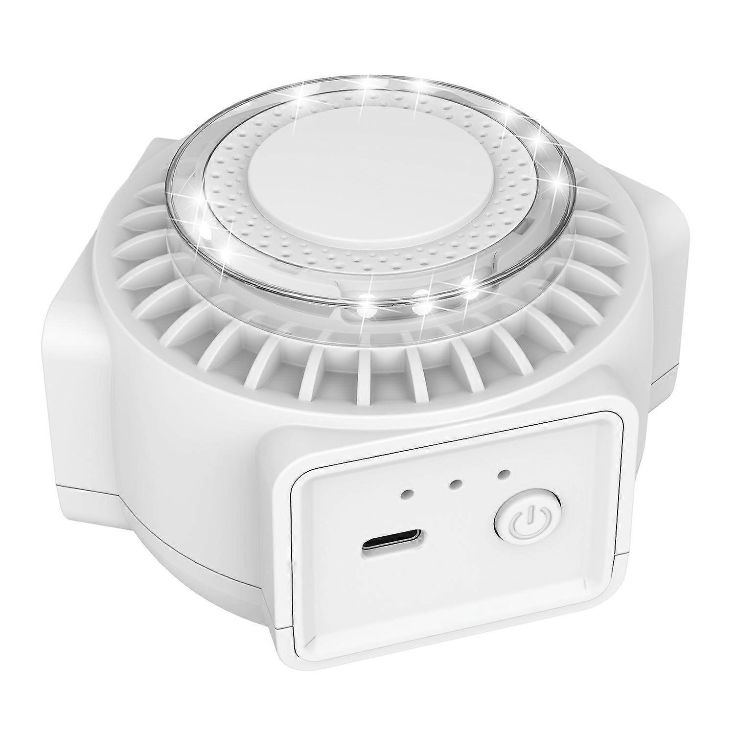 360-Degree High-Power Ultrasonic Pest Repeller with LED Light - White EU Plug