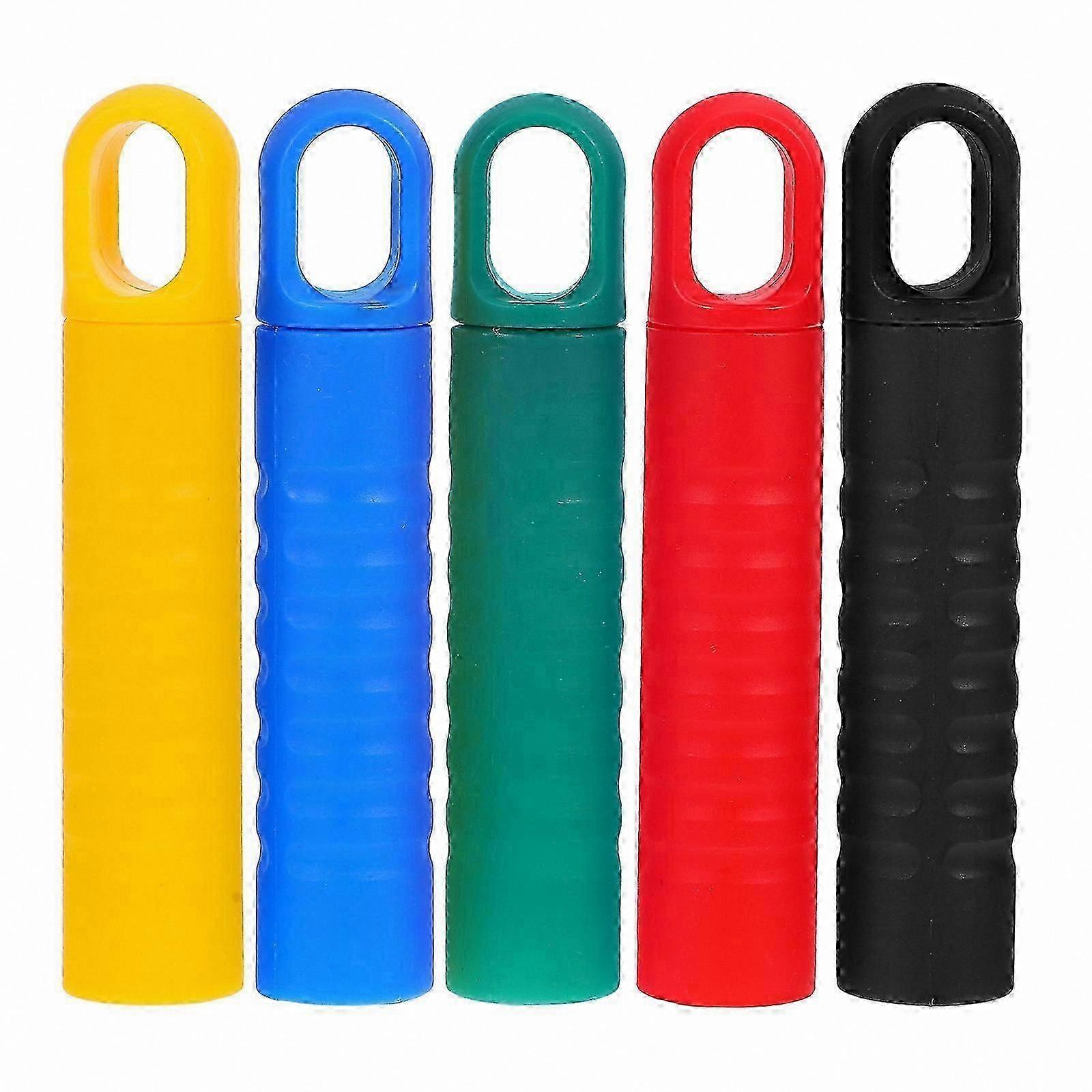 Ergonomic Plastic Handle Replacement for Broom Poles, 5-Pack, Ideal for Office Cleaning Tasks