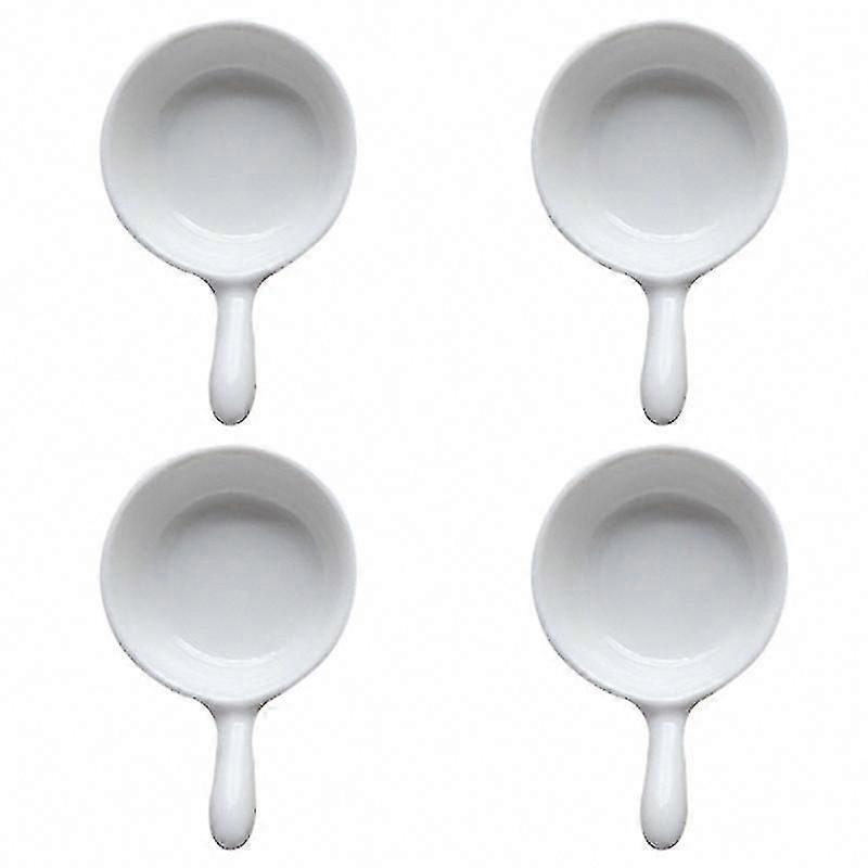 4pcs Handled Sauce Dish for Serving Dipping Sauces
