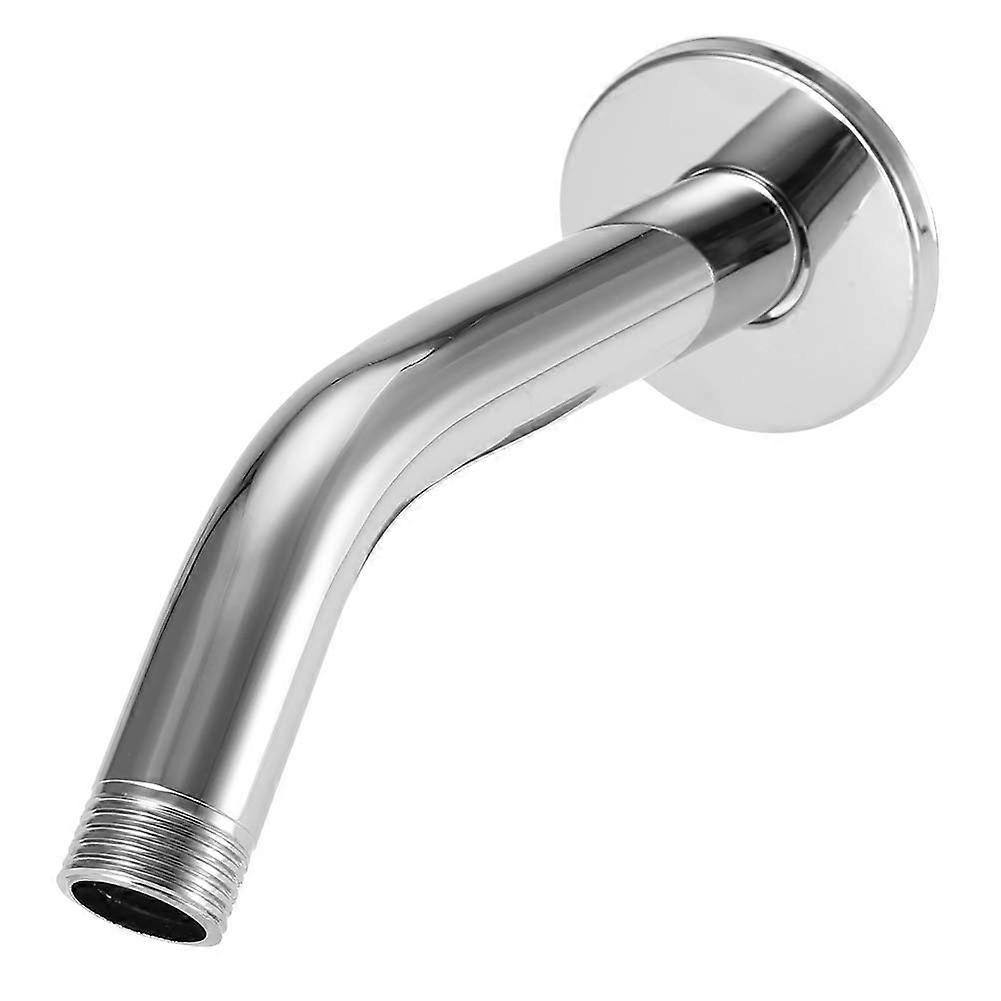 Chrome Shower Arm Pipe Wall Mount with Decorative Cover Plate