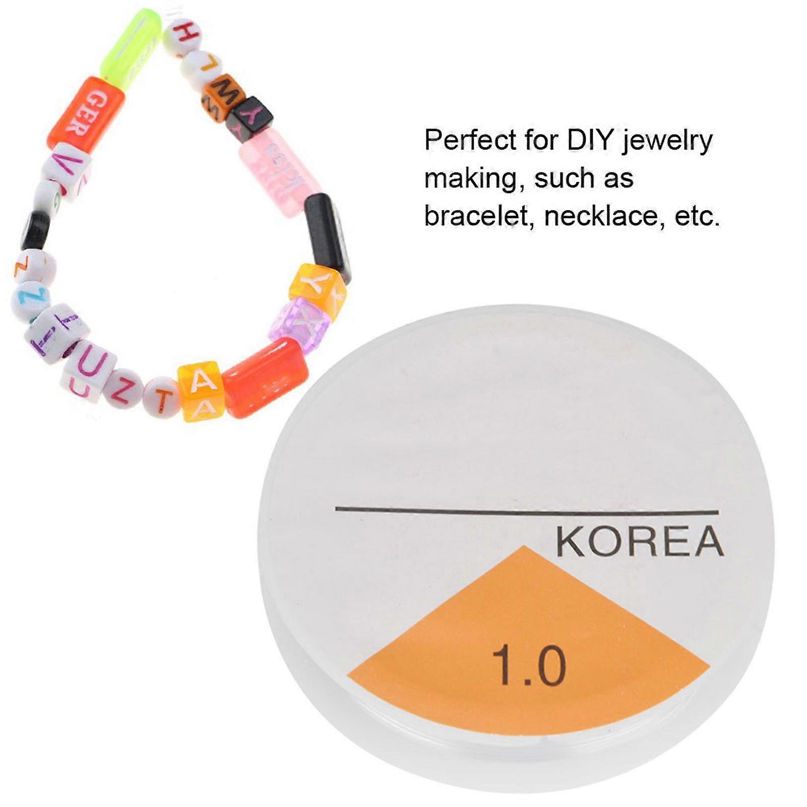 Crystal Elastic Beading String Thread 1.0mm x 5m Transparent TPU