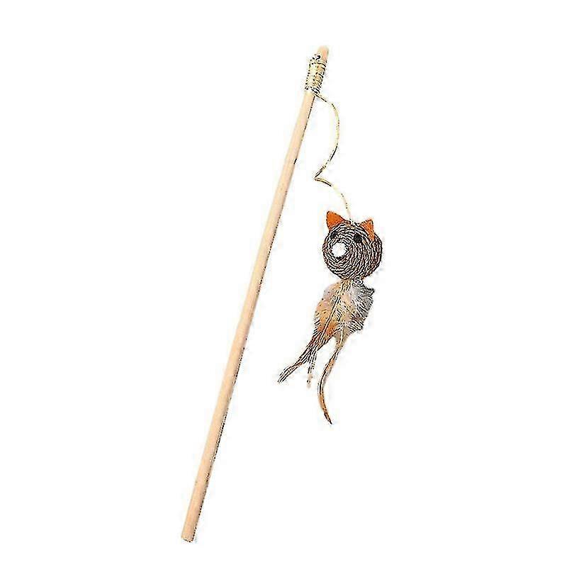 1Pc Funny Cat Stick Kitten Teaser Interactive Toy Simulation Mouse ...