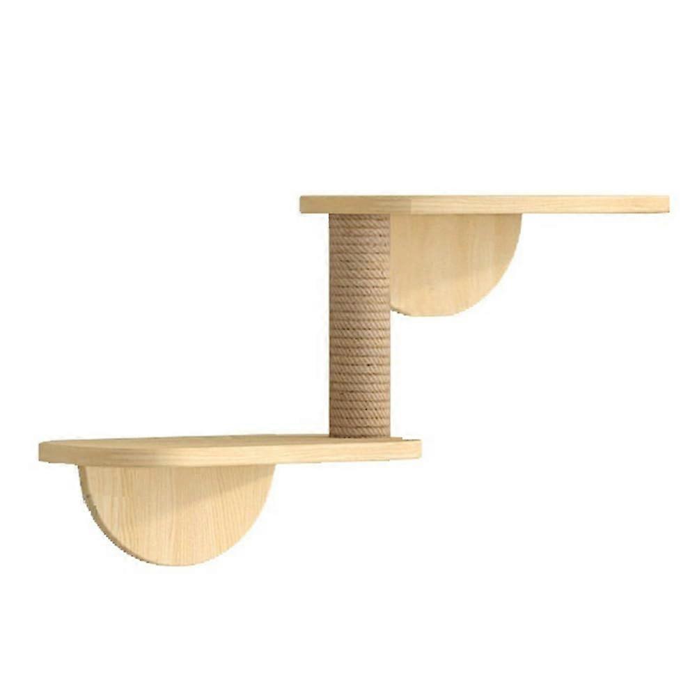 Cat Hammock Climbing Frame, Ladder Climbing Frame, Small Solid Wood Cat Climbing Frame,TwoLayer