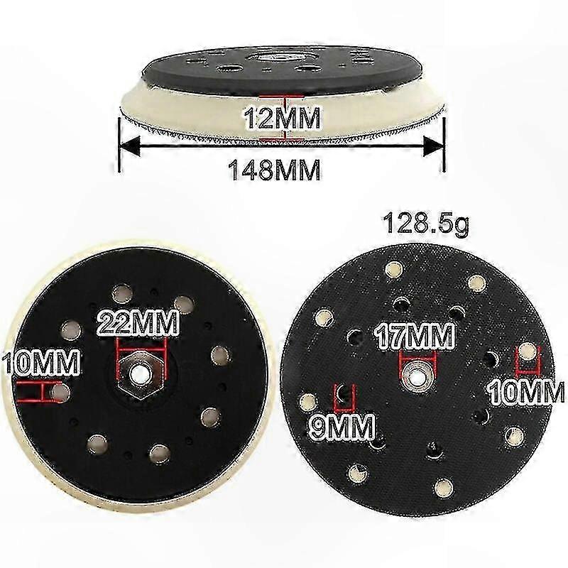 150mm 15-Hole Sanding Pad for Random Orbital Sanders - Compatible with BO6050 Models