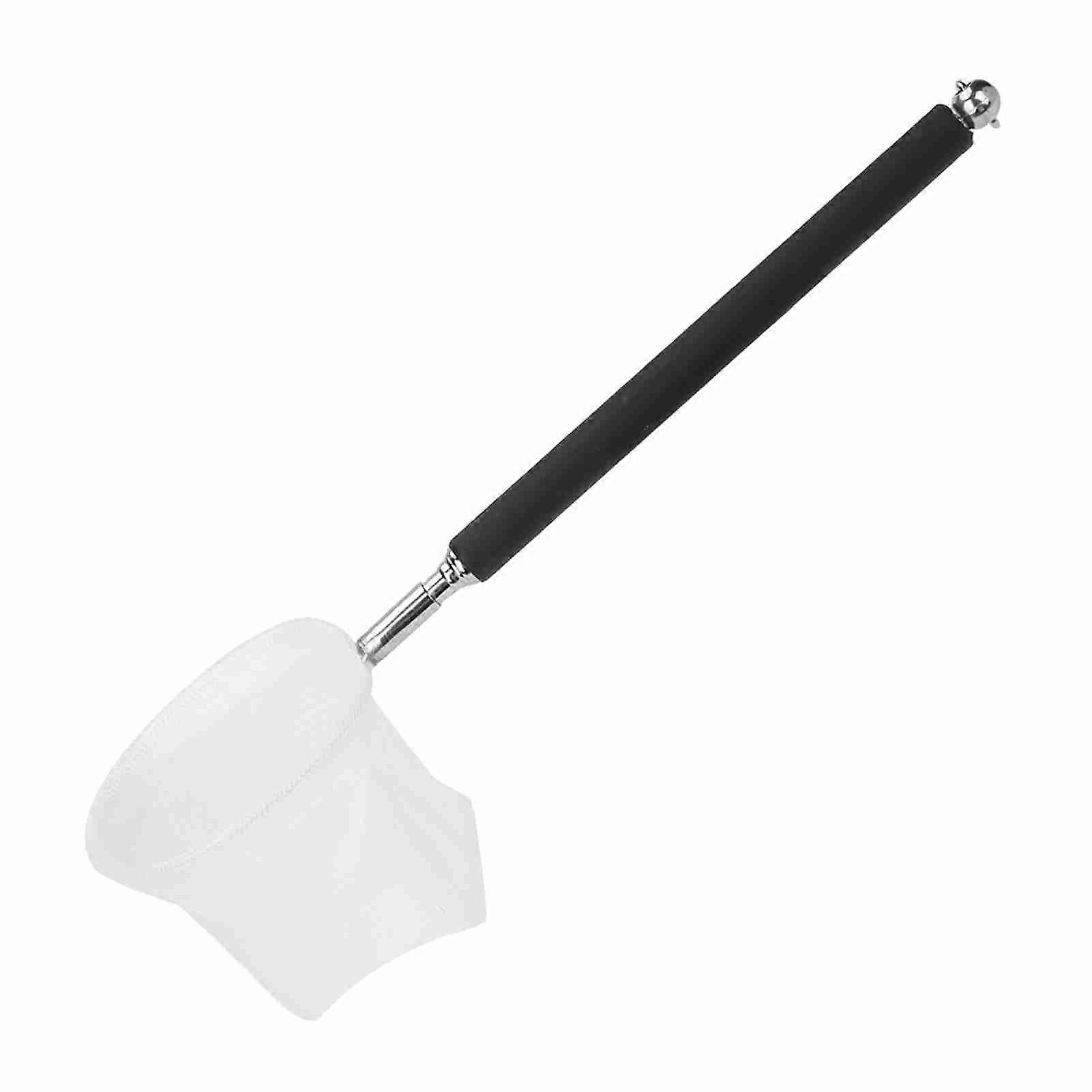 Adjustable Mini Fishing Net Pole for Aquarium Tank Shrimp 20-57.5cm Expandable(Black Round)