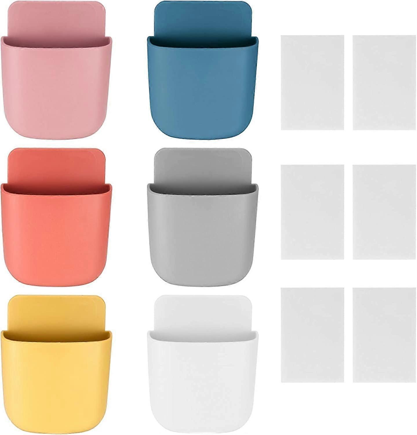 6 Pcs Remote Control Holder Wall Mounted, Self-Adhesive Wall Mount