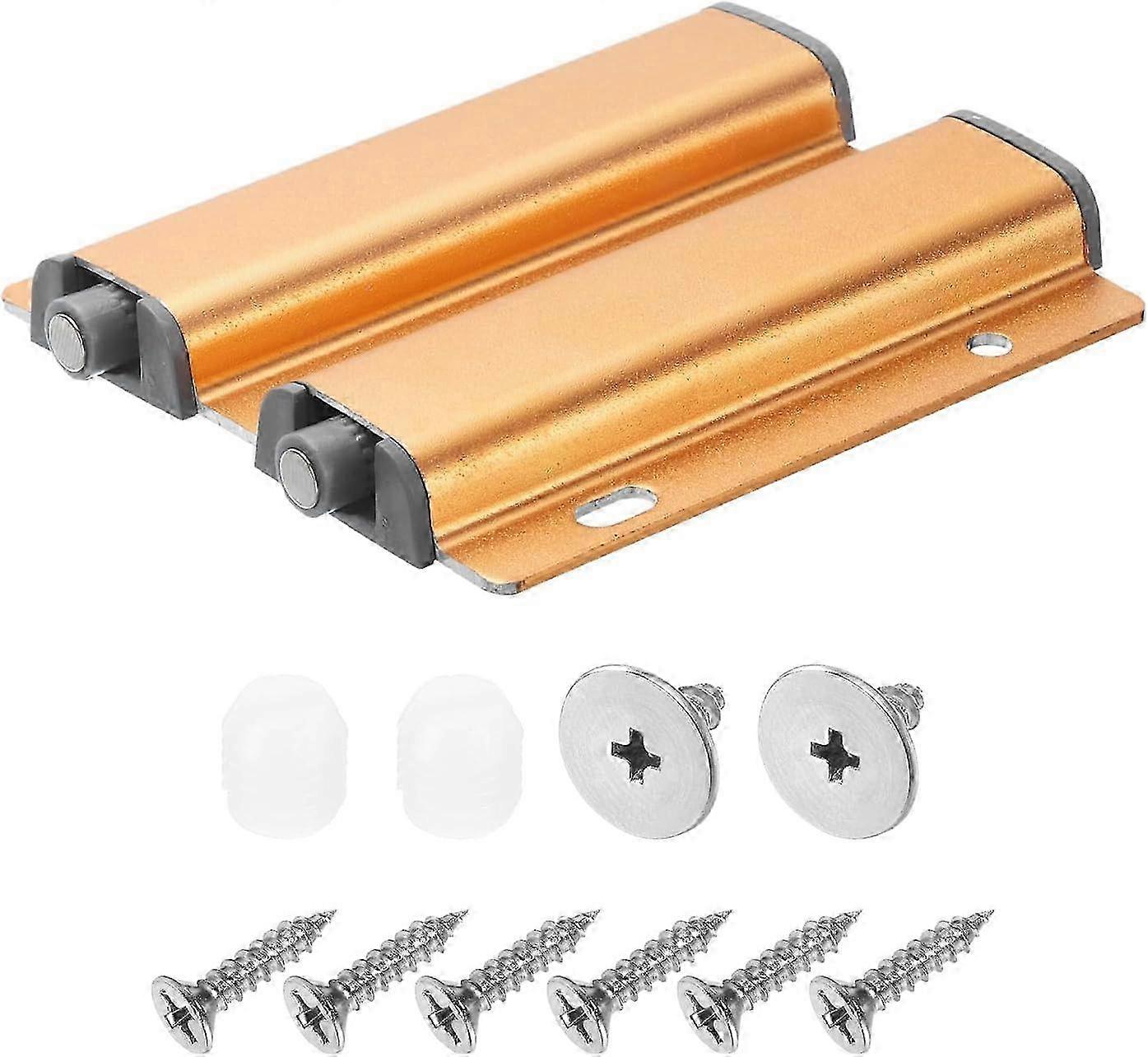 Double Push to Open Door Latch, Aluminum Alloy Magnetic Push Latche...