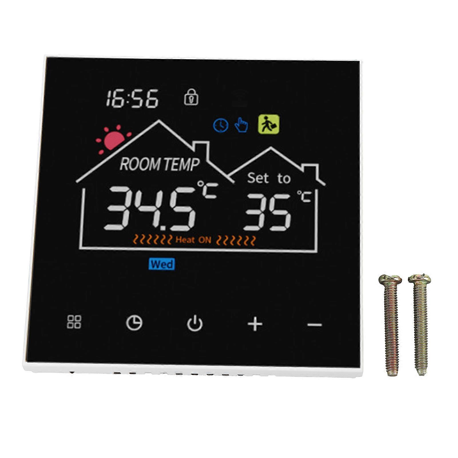 Smart Digital LCD Display Color Touchscreen Programmable Thermostat for Hydronic Heating Boiler