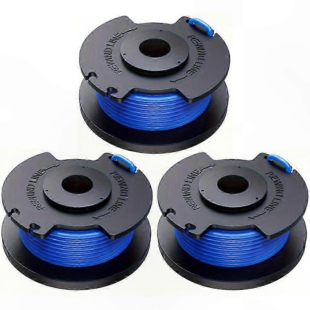 3-Pack Replacement Line Spools for 18V 24V 40V Lawn Mowers, Compatible with Ryobi Models AC14RL3A