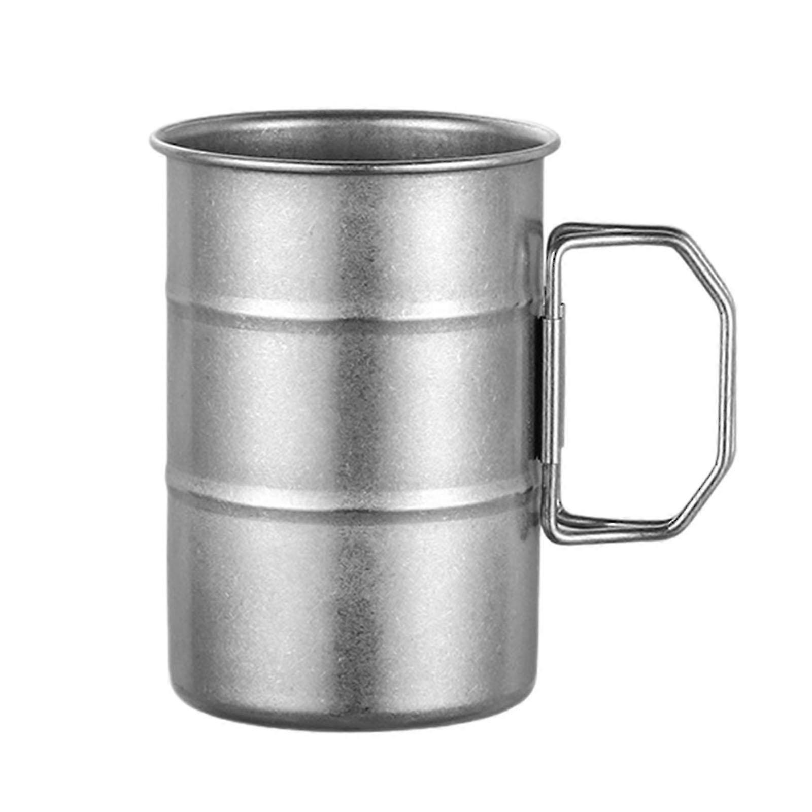 Tea Mug Coffee Mug with Folding Handle Cold Water Cup Camping Cup Drinking Cup