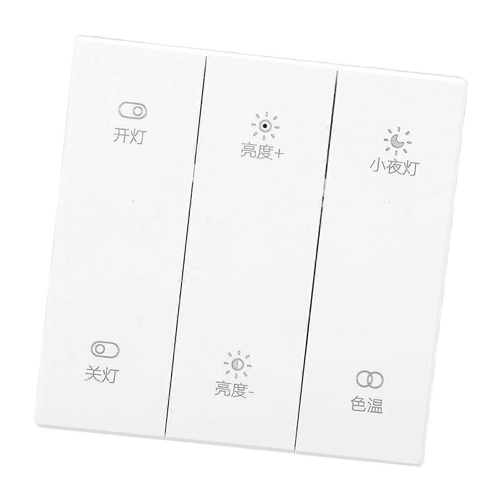 Smart Light Switch 3 Gang BT 2.4G Wireless Control ABS Material