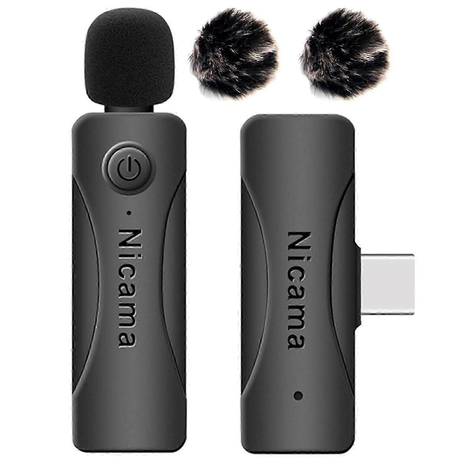 AS12 Type C Wireless Lavalier Microphone with Noise Reduction for Live Streaming in the UK