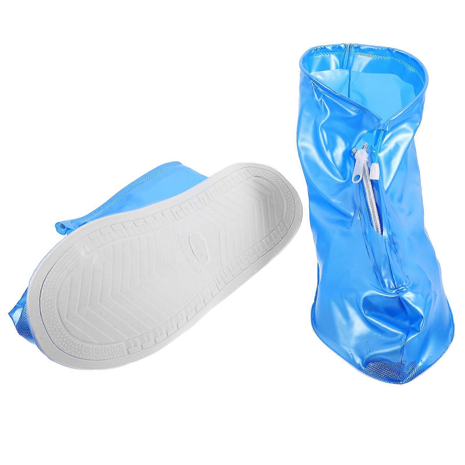 Rain Boot Covers for Shoes Wide Mouth Design for Rainy Days Size 44-45 Waterproof ABS 1 Pair
