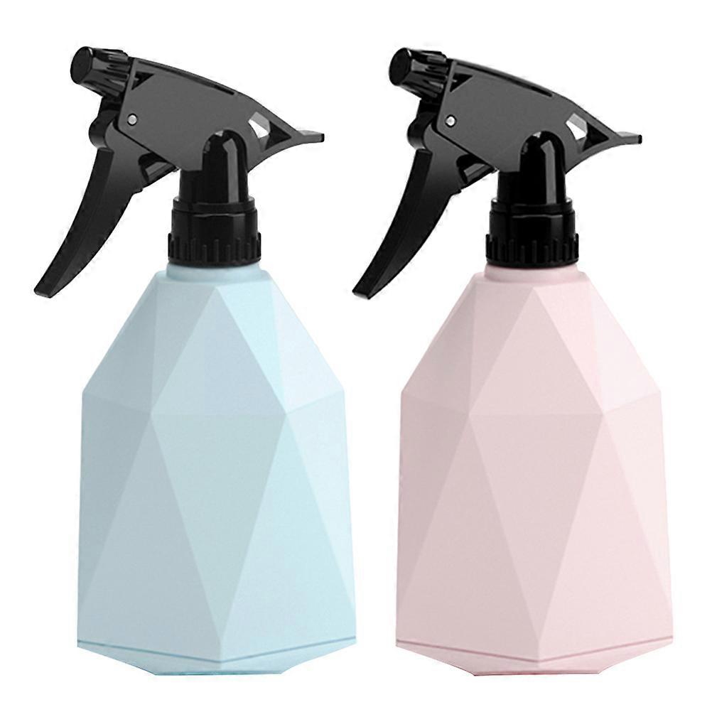 Creative Geometric Watering Can Hand Pressing Sprayer for Gardening Use 600ml Assorted Color 2 Pcs