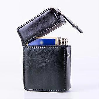 pocket leather cigarette case lighter bag box storage organizer smoking  tools accessories waterproof cigar man birthday gift