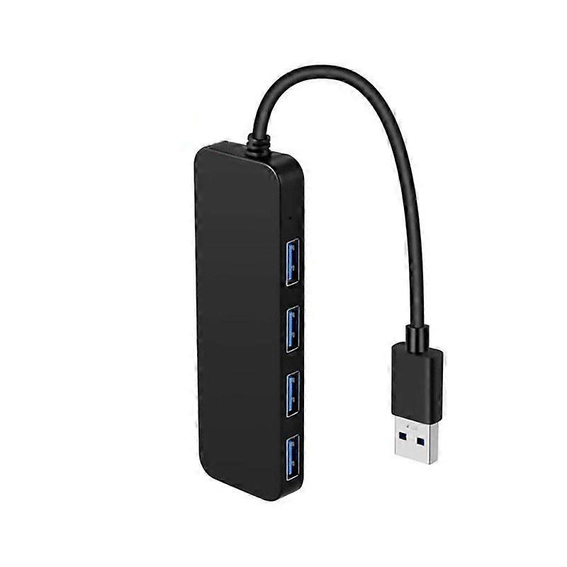 USB 3.0 Hub,4 Port USB Hub Splitter,Portable USB Adapter Mini Multiport Expander for Desktop, Laptop(Black)