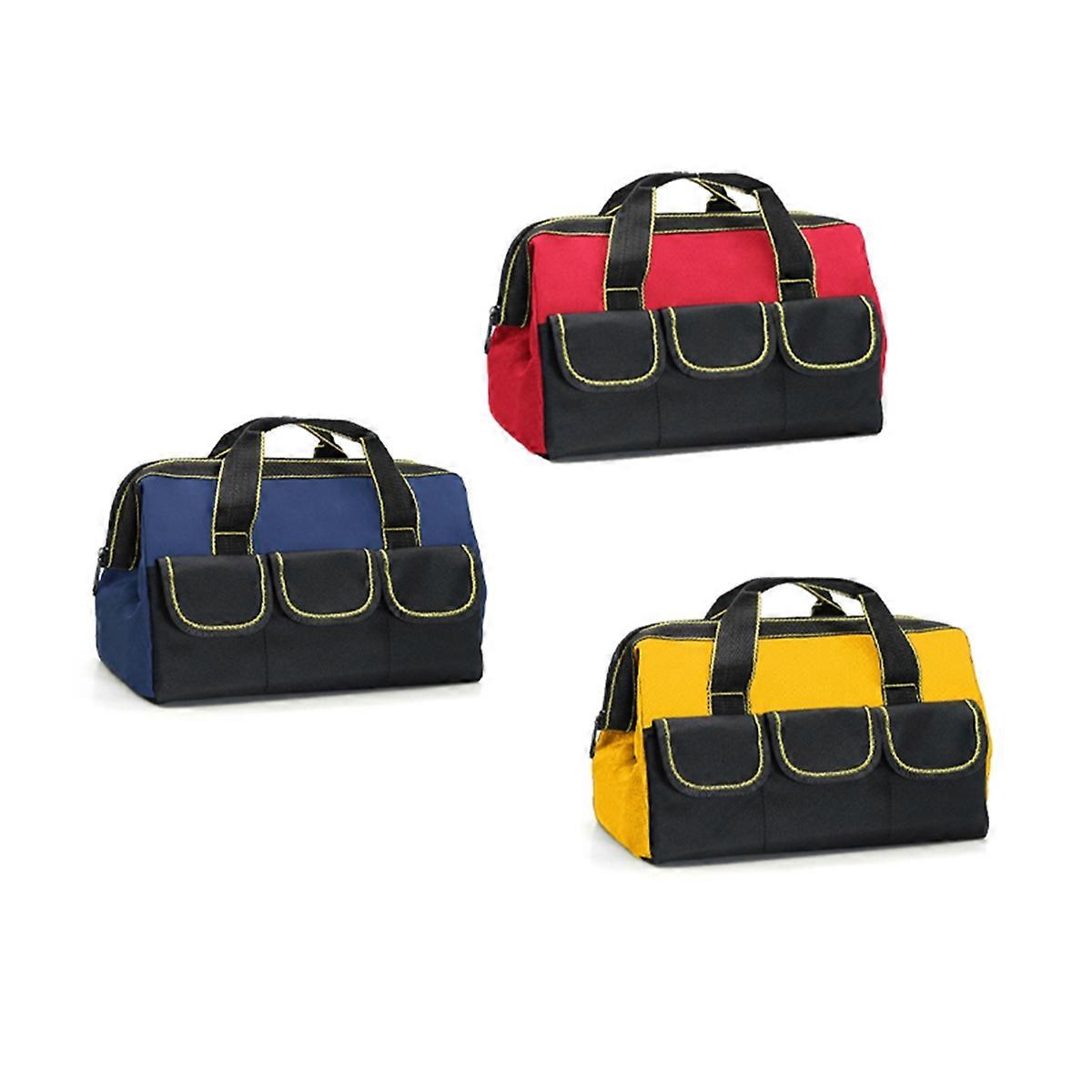3 Pack Wide Mouth Tool Bag, 13 Inch Waterproof Power Tools Organizer