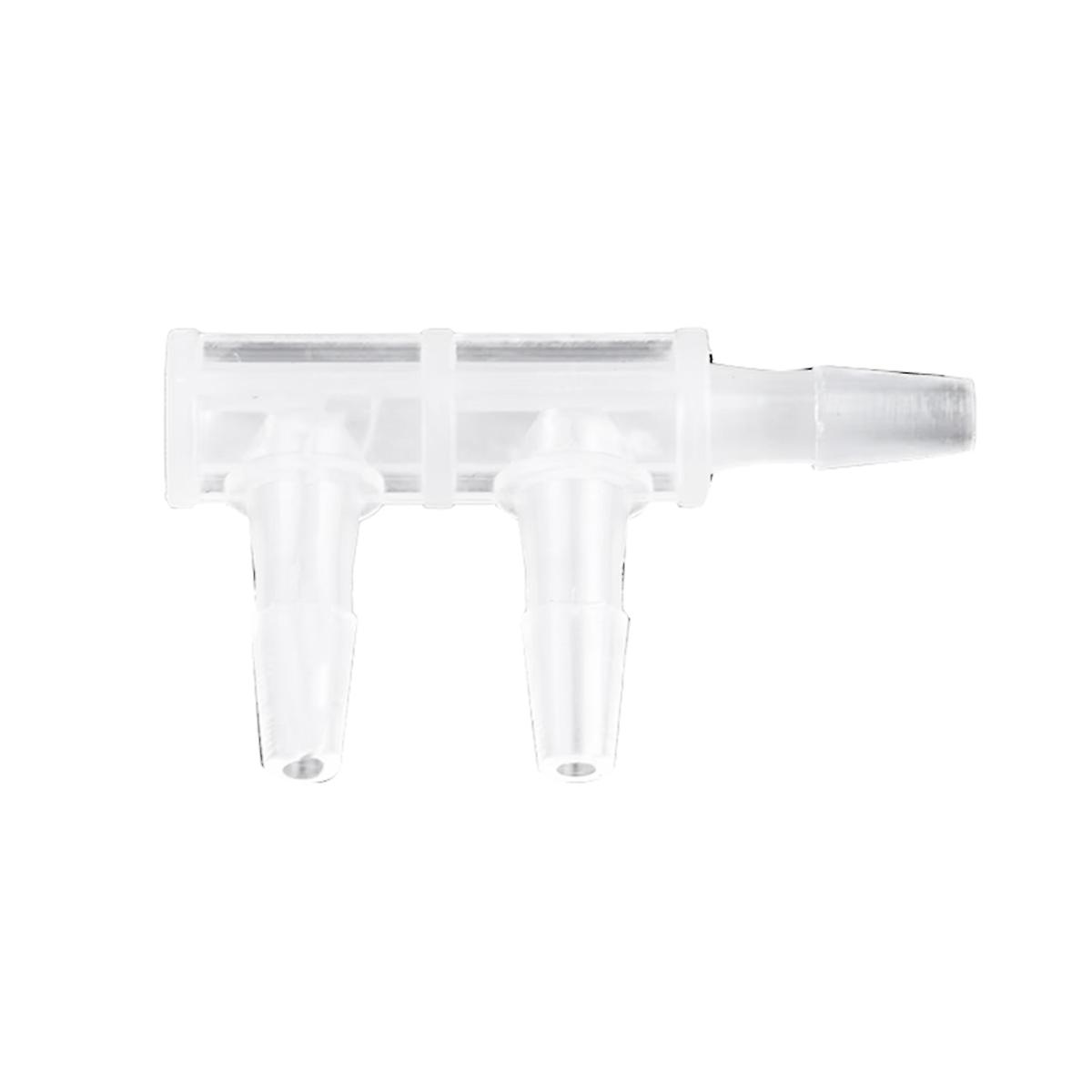 30 Pcs F-Type Three Way Connector PP Side 2.4mm Water Pipe Joint Aquarium Fish Tank Hose Pagoda Water Separator
