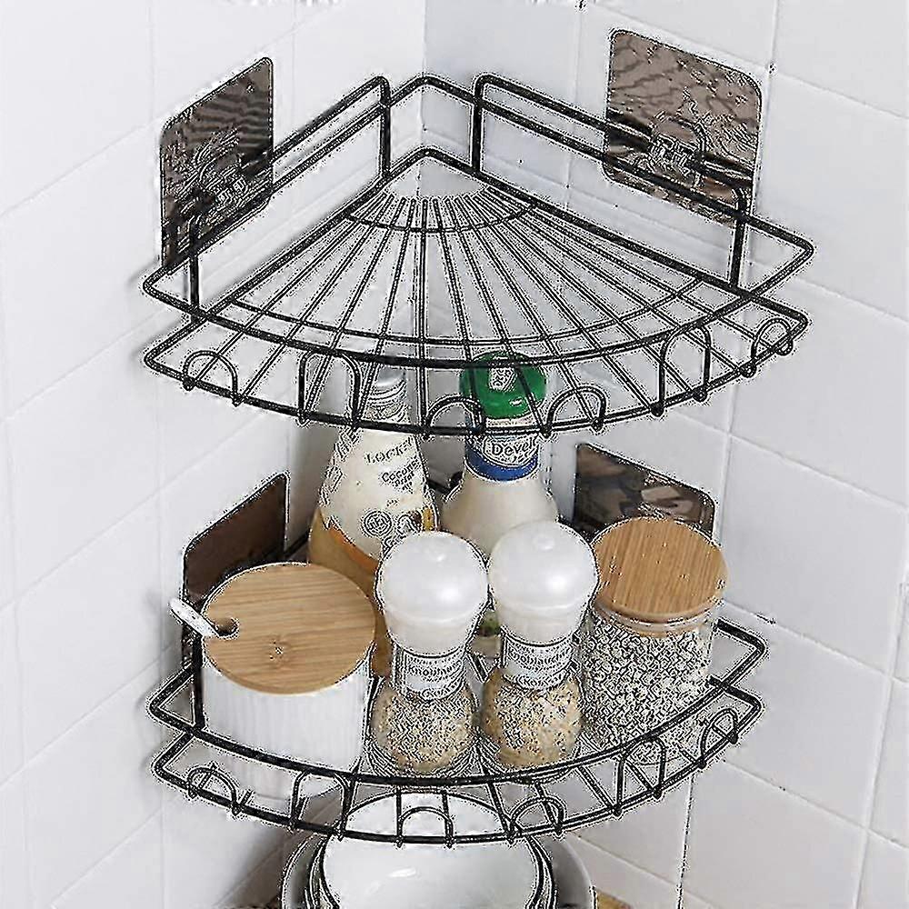 Corner Shower Caddy Hanging Organizer, No Drilling, for Bathroom, Dorm, Kitchen