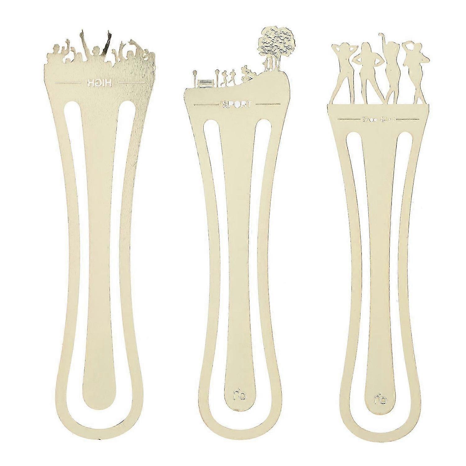 2025最新モデル3個メタルブックマーククリエイティブギフトポータブルシーンシリーズ