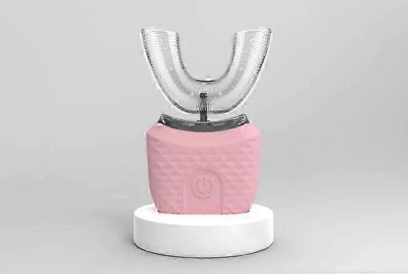 PINK Sonic Electric Automatic Toothbrush U Shape 360 Degree + 1 Extra U Shape