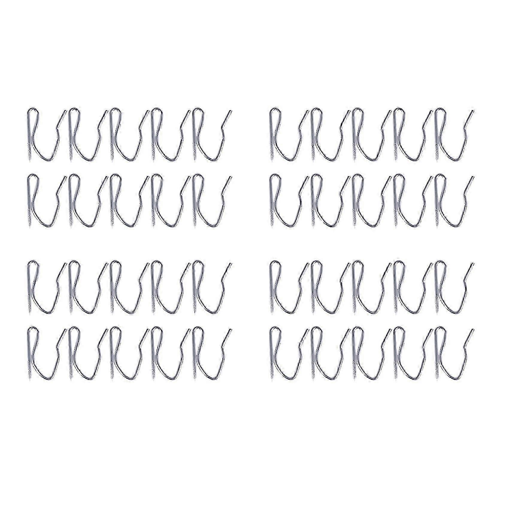 40pcs Curtain Drapery Pin Hooks - Silvery