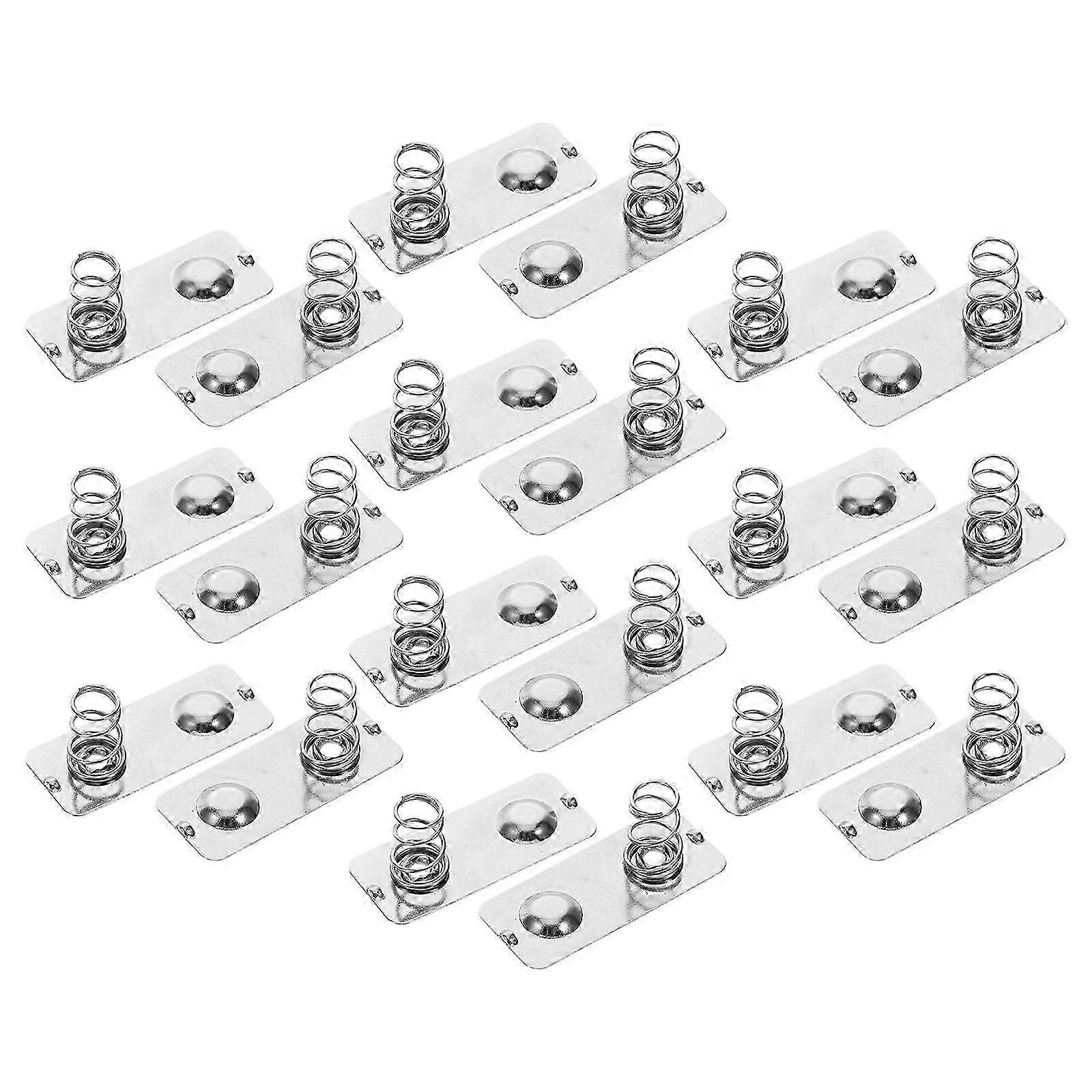 Precision Aa Battery Metal Spring Plates 20Set For Toys Remote Controls High Conductivity Battery Connection Reliable Power Transfer