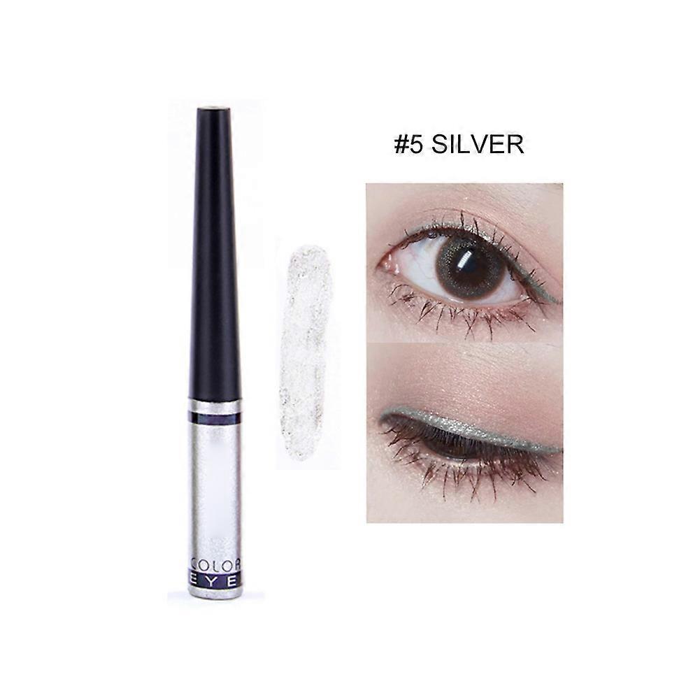 Long Lasting Waterproof Liquid Eyeliner Pencil #05 Silver 4.8ml