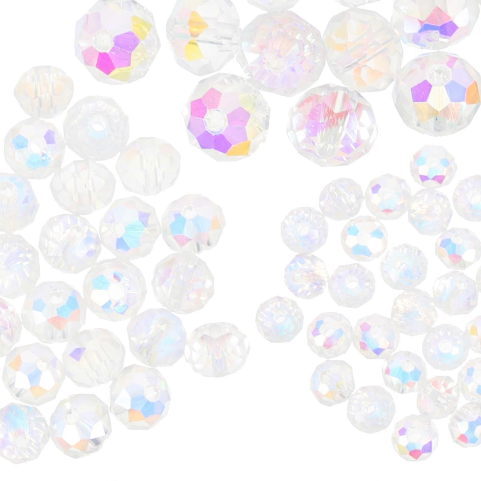 Bulk 700Pcs Crystal Glass Beads for Crafts in Assorted Colors