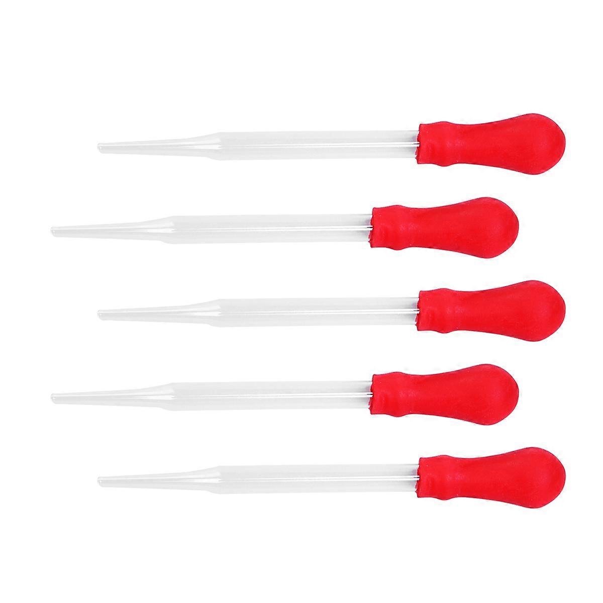 Droppers Silicone Mold Pipette Dropper for Dropping 20Pcs Red Set