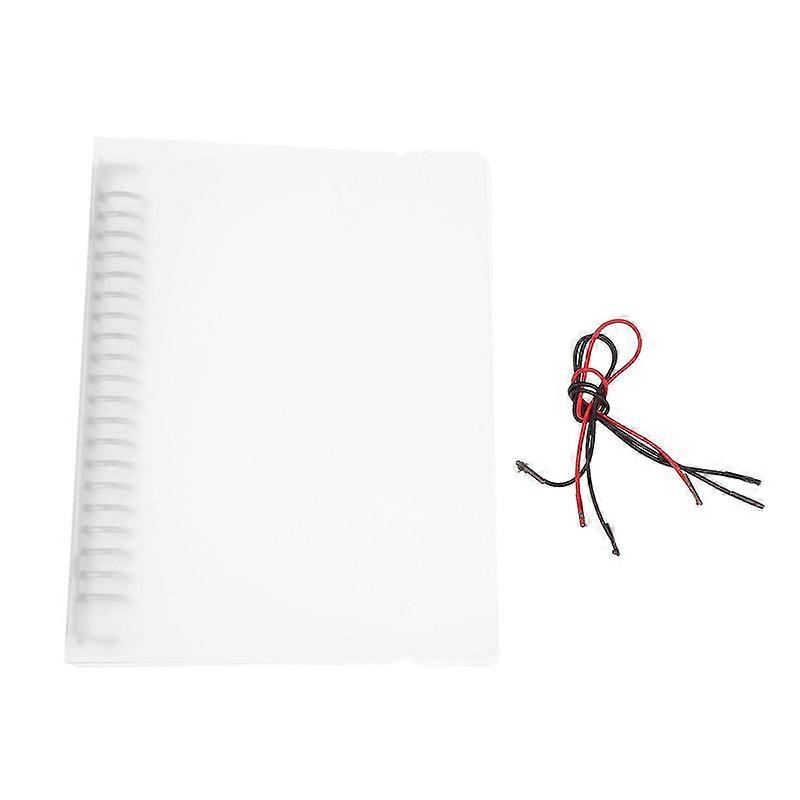 Loose Leaf Binder Cover Refillable Notebook Shell Translucent Planner Binder Cover