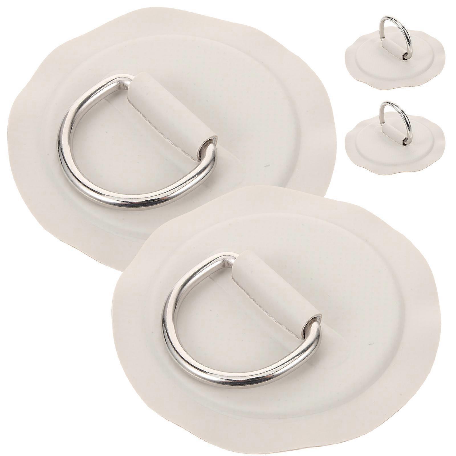 Plastic D Buckle 4Pcs Grey PVC Durable Fixing Sup Paddle Buckle for Fixing