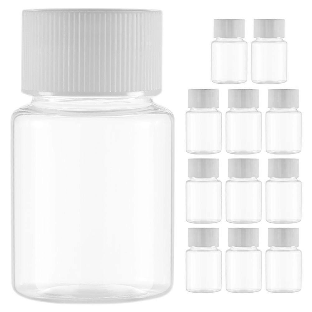12pcs Pill Bottle 30ml Empty With Cap Pill Storage Bottle Medicine Bottle Container