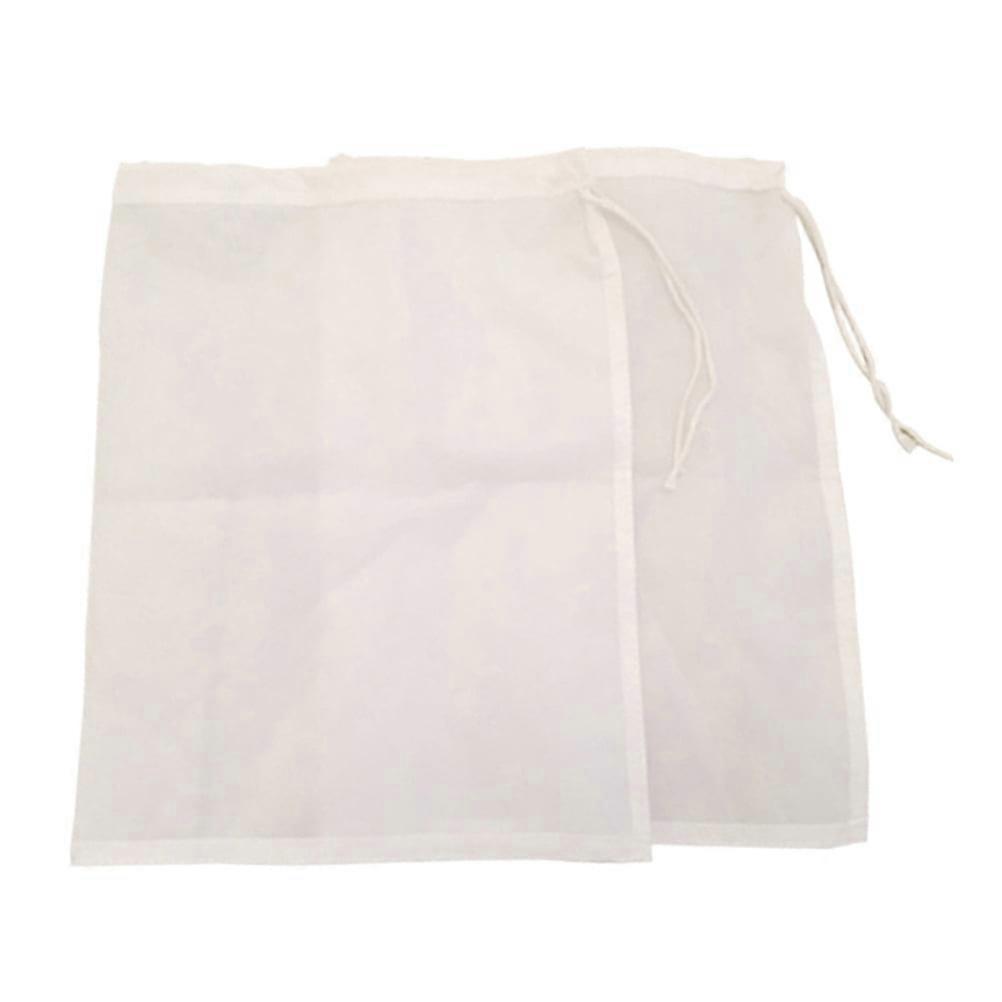 Yongwei filter pouches 2Pcs Coffee Maker Filter Bags Reusable Milk Wine Filter Mesh Bags (White)
