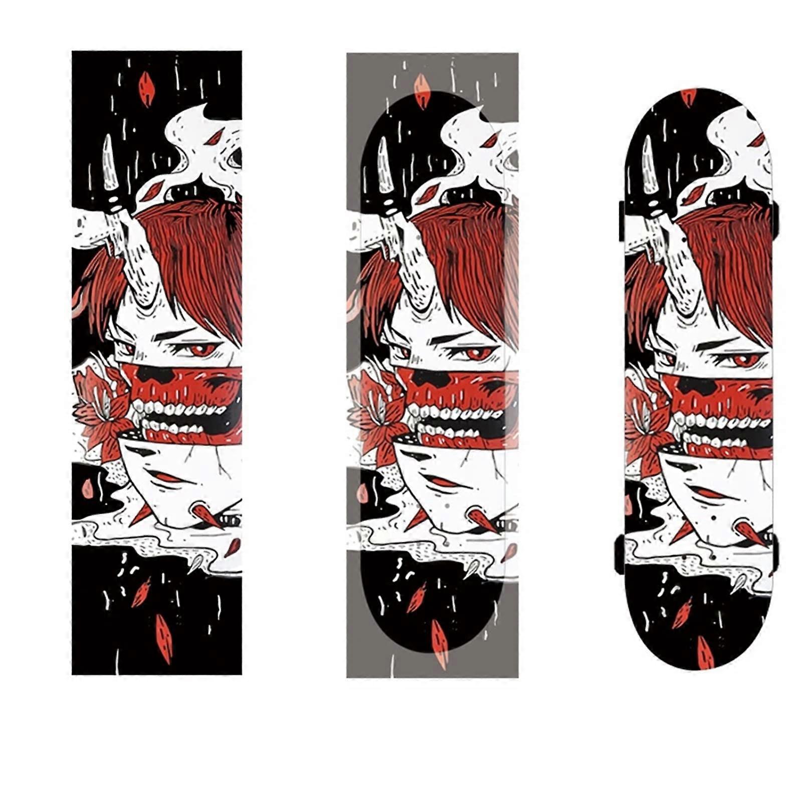 Skateboard Grip Tape 84 X 23 CM (33.46 X 9.45 IN) AA945 Waterproof Bubble Longboard Griptape