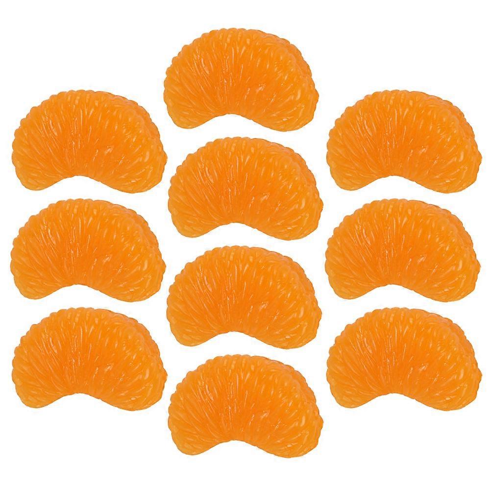 Fake Oranges Artificial Oranges Slices for Decor 40Pcs Orange PVC Decoration