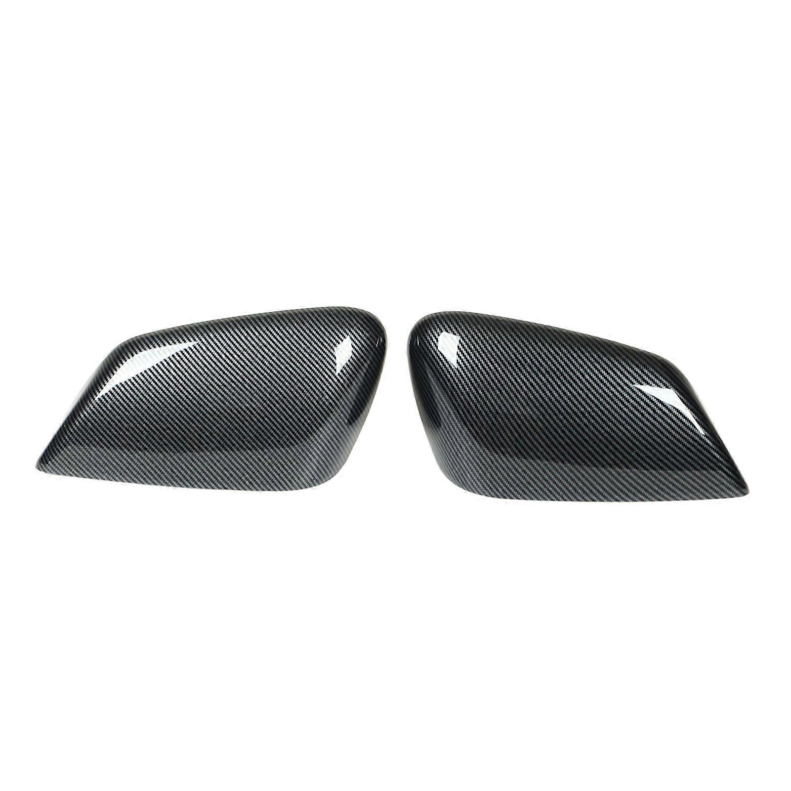 Side Mirror Covers 2PCs Carbon Fiber Style Rearview Mirror Caps Moulding Trim Replacement For Kia EV6