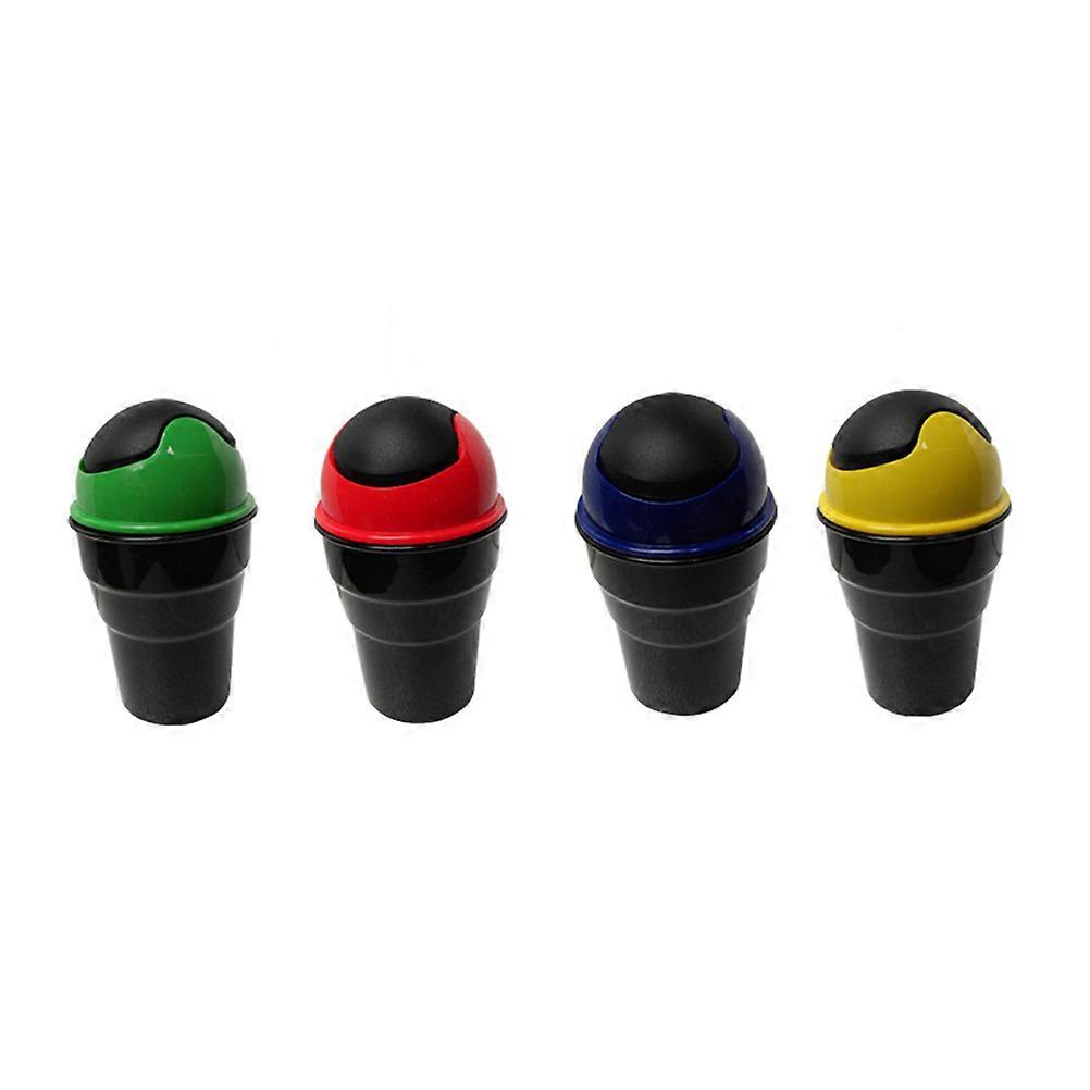 Car Auto Garbage Can Trash Storage for Car Use Red Durable Bin