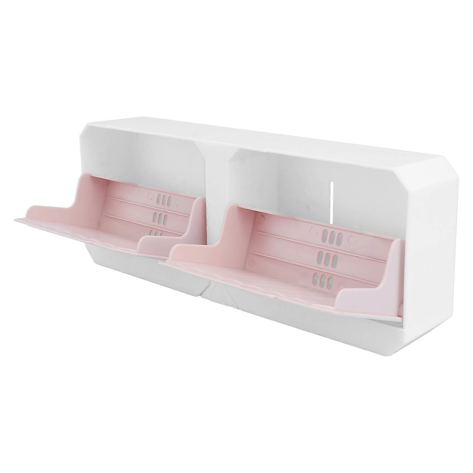 Pink Soap Storage Case Soap Box for Hanging and Draining 2Pcs