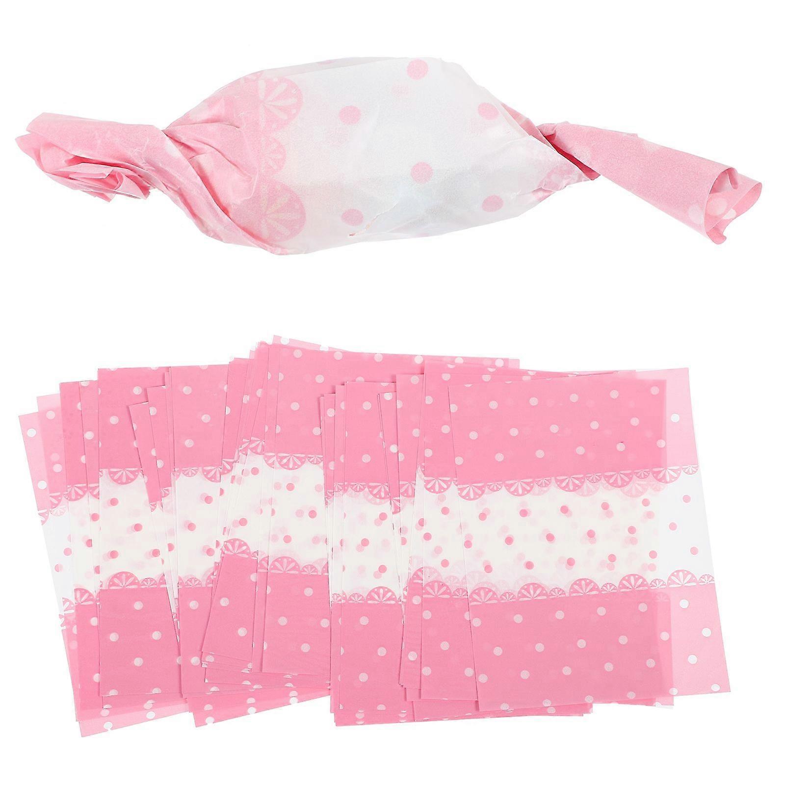500pcs Lace Sugar Packing Paper Wrapping Paper Nougat Candy Baking Paper Cellophane Diy Handmade Paper Material