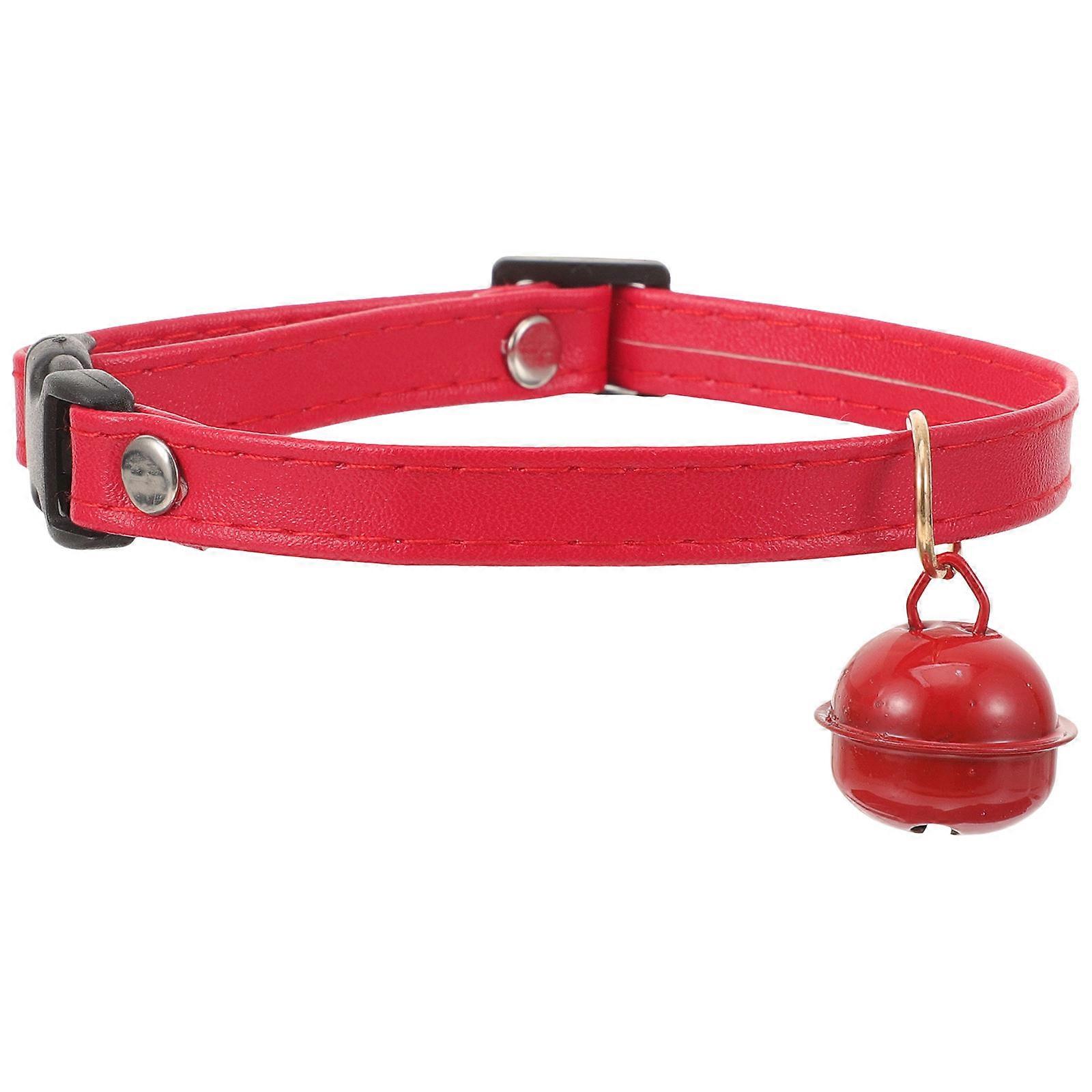 Pet Collar Adjustable Cat Collar with Bell for Kitten Comfort