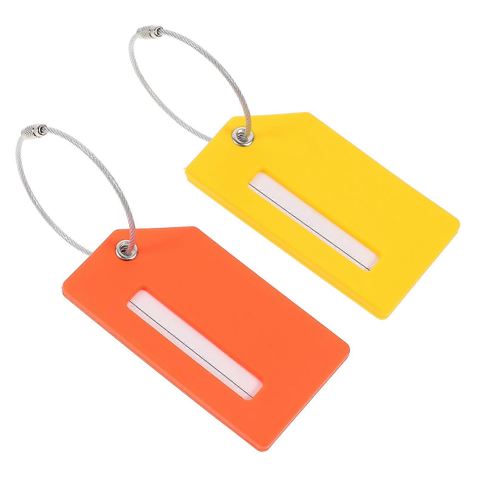 Luggage Checked Tag Rubber Suitcase Tags for Travel Use 16Pcs Set
