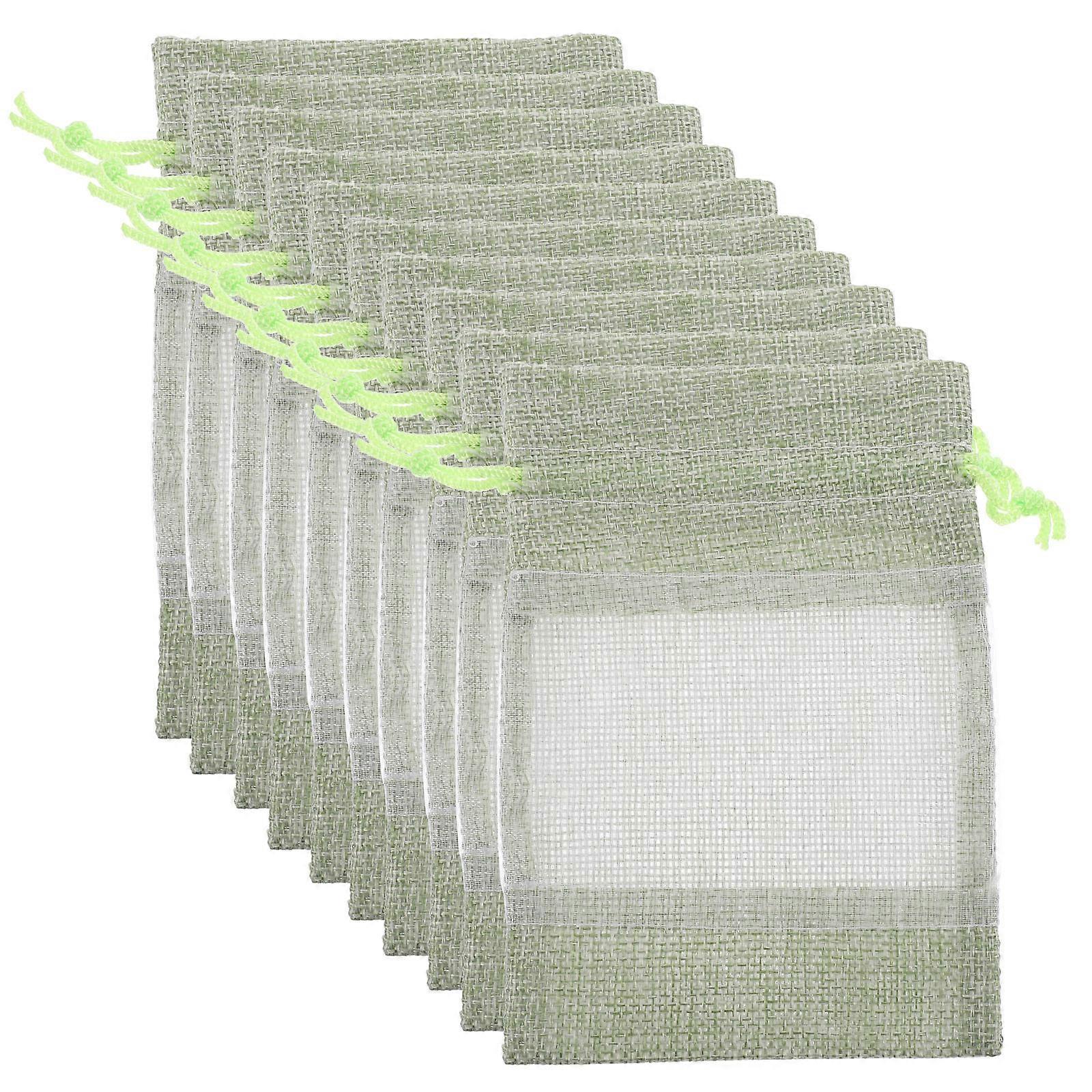 Small Organizer Drawstring Bag for Storage Use 40Pcs Clear Window