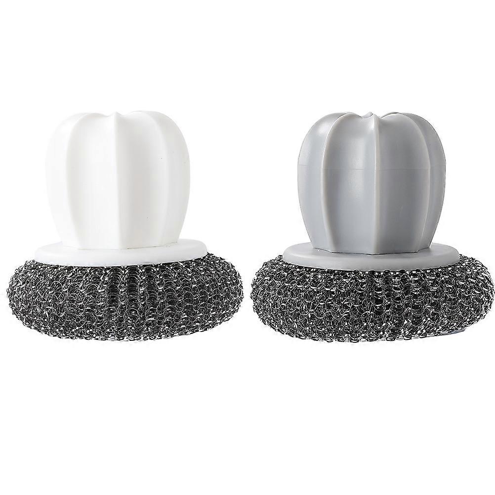 Scrubber for Kitchen Pot Brush Handle for Cleaning 4Pcs Kit