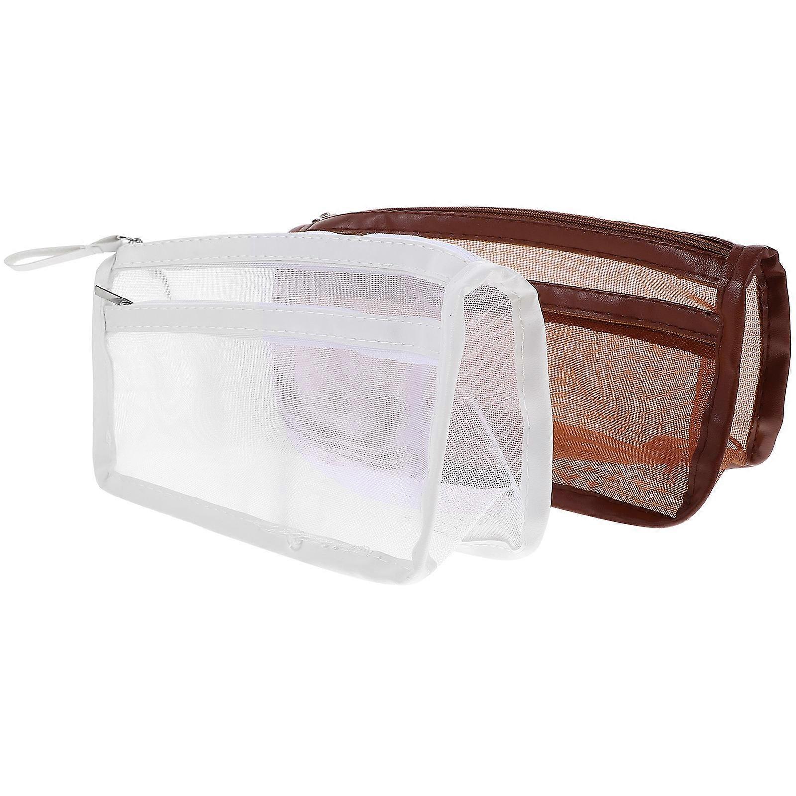 Pouch Large Capacity Mesh Pen Bag for Storage 8Pcs